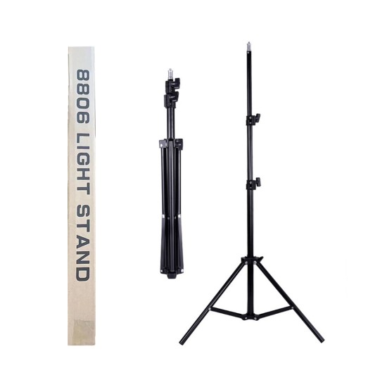 Tripod 8806 Light Stand for Camera/SLR/Mobile Phone/Universal Tri 2.1m Black